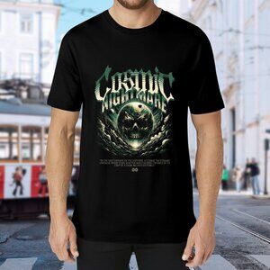 Brand New Graphic Skull Planet Black Tee